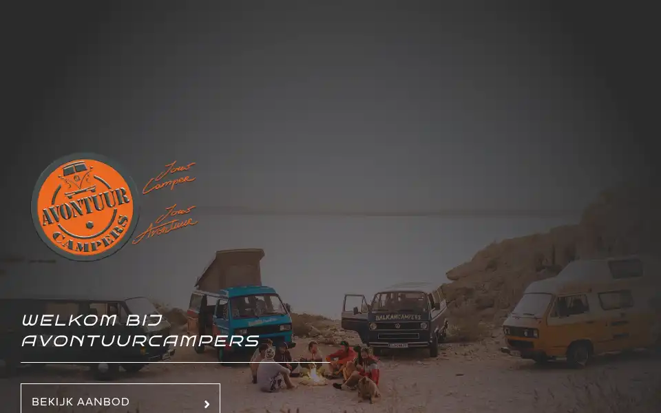 Screenshot of avontuurcampers.nl