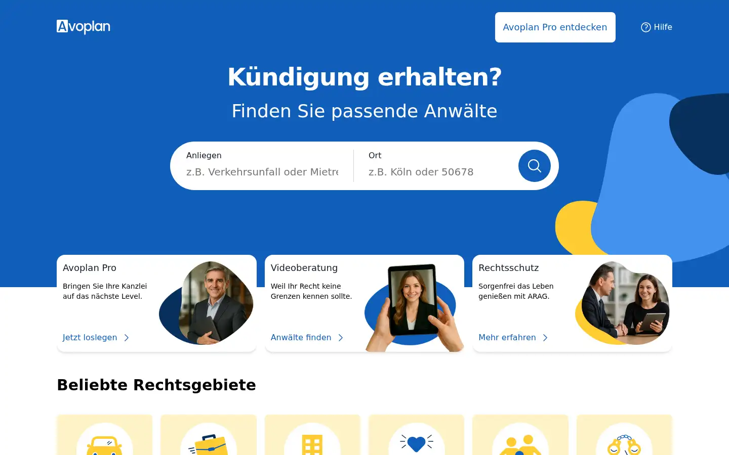 Screenshot of avoplan.de