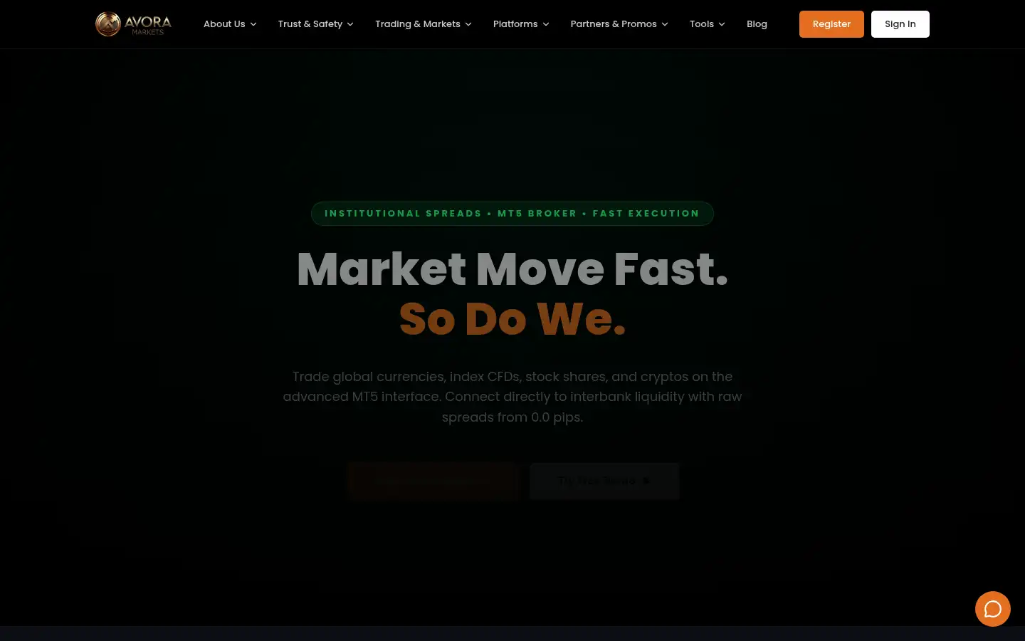 Screenshot of avoramarkets.com