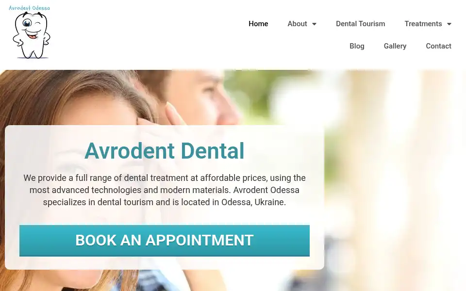 Screenshot of avrodent-odessa.com