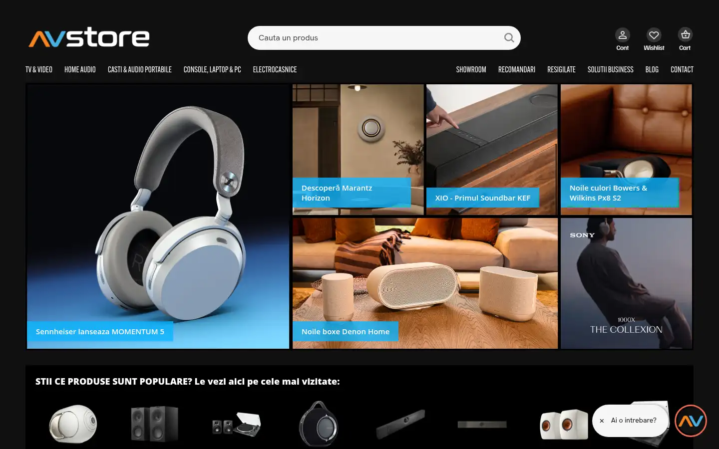 Screenshot of avstore.ro