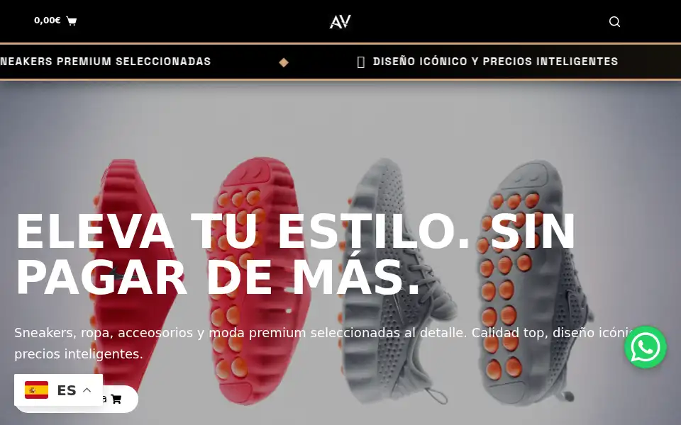 Screenshot of avviishop.com