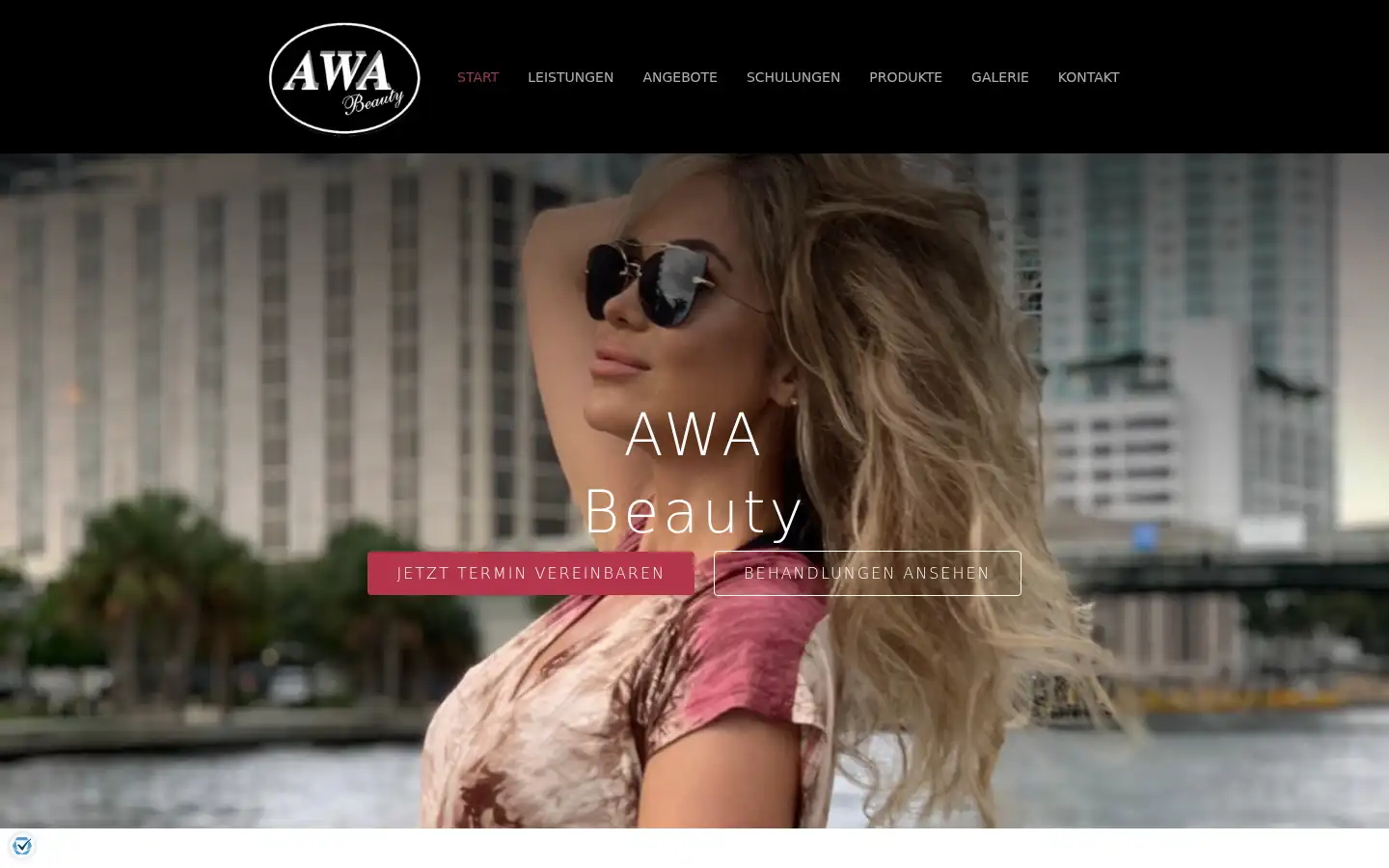 Screenshot of awa-beauty.de