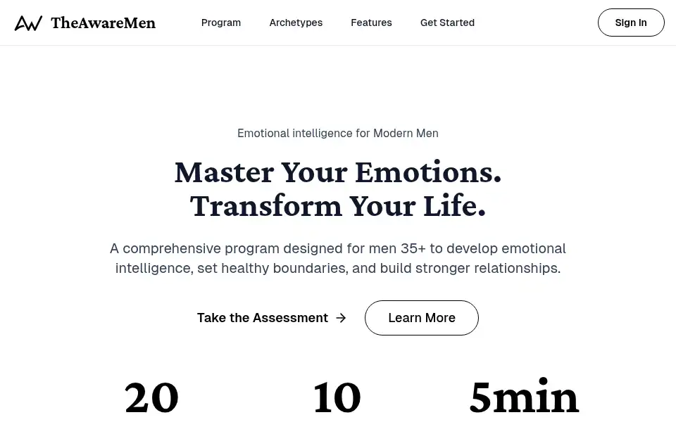 Screenshot of awaremen.com