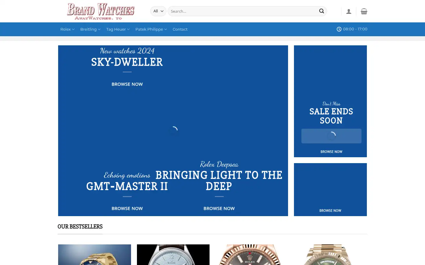 Screenshot of awaywatches.to