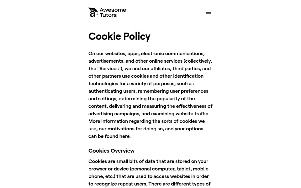 Screenshot of awesome-tutors.com