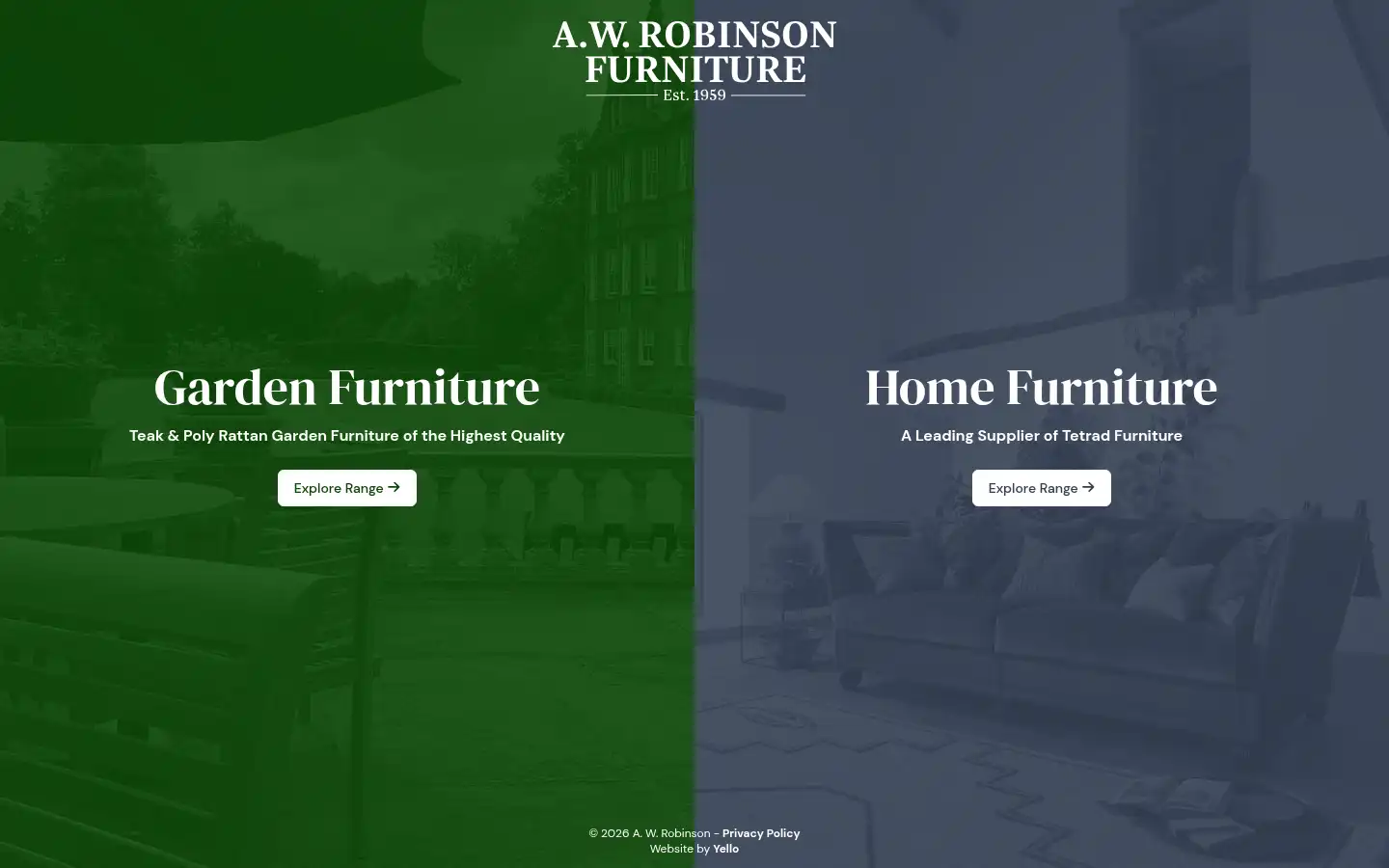 Screenshot of awrobinson.co.uk