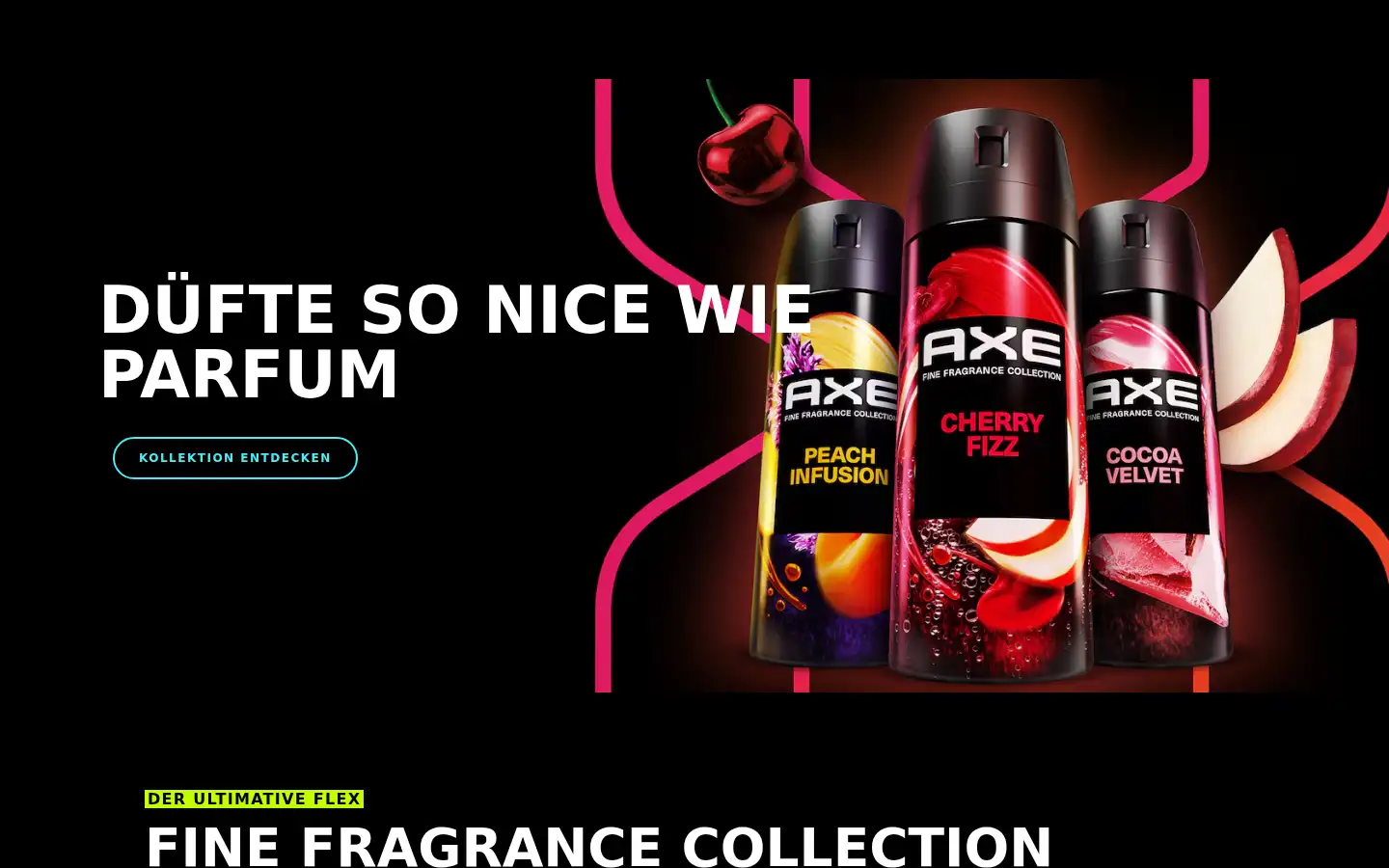 Screenshot of axe.com