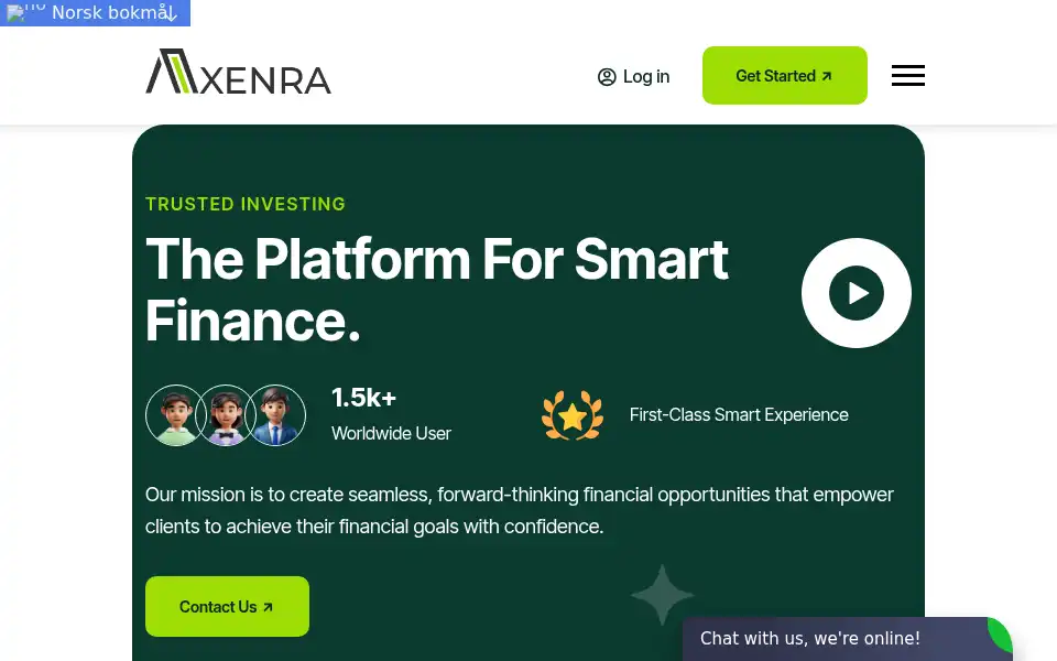 Screenshot of axenra.com
