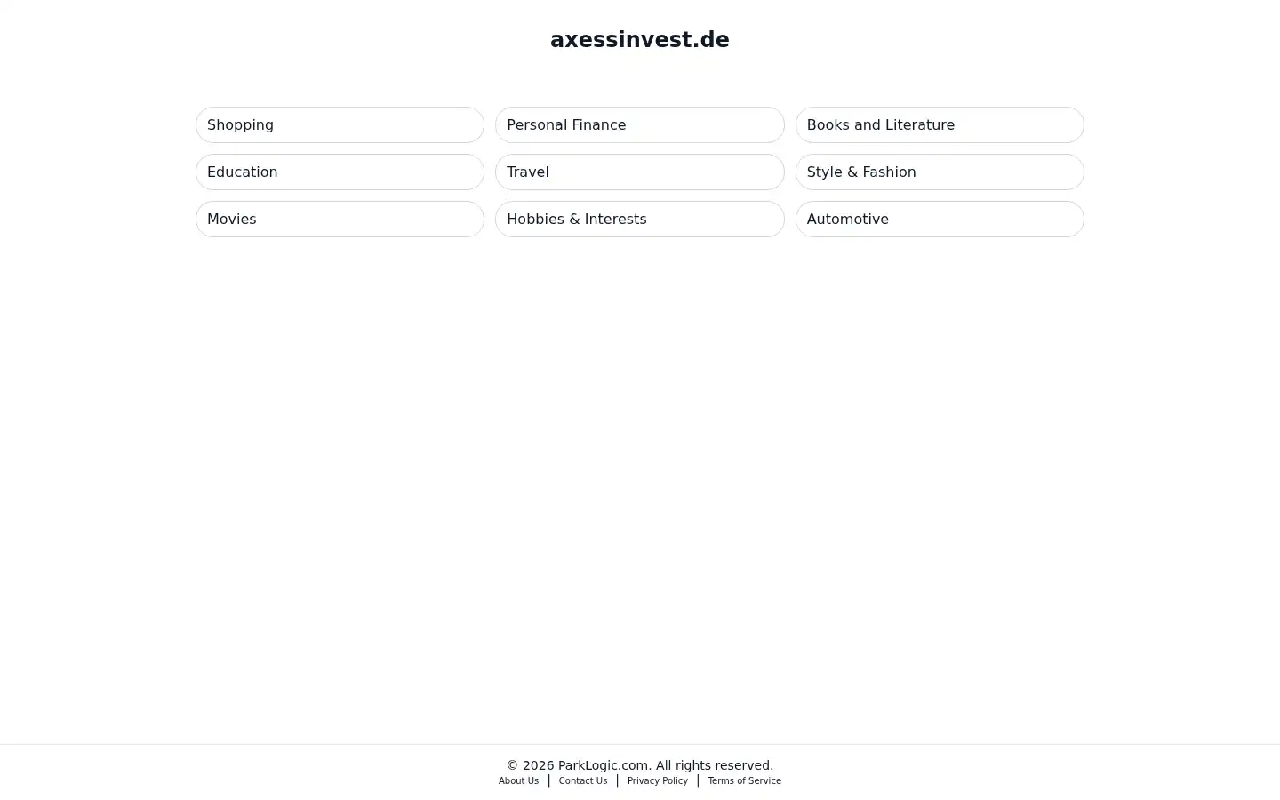 Screenshot of axessinvest.de