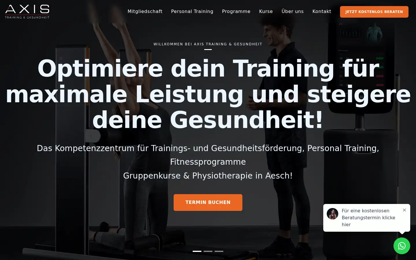 Screenshot of axis-aesch.ch