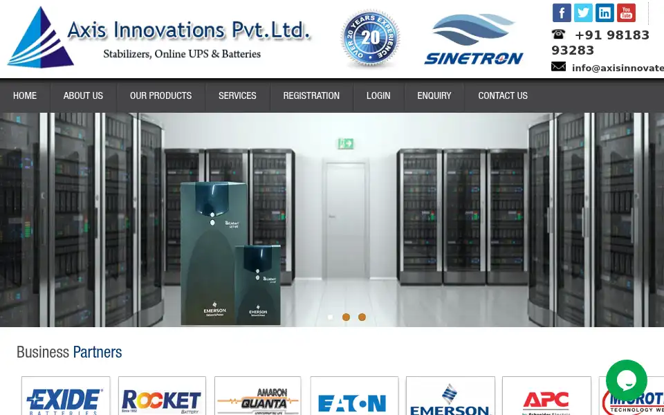 Screenshot of axisinnovate.com
