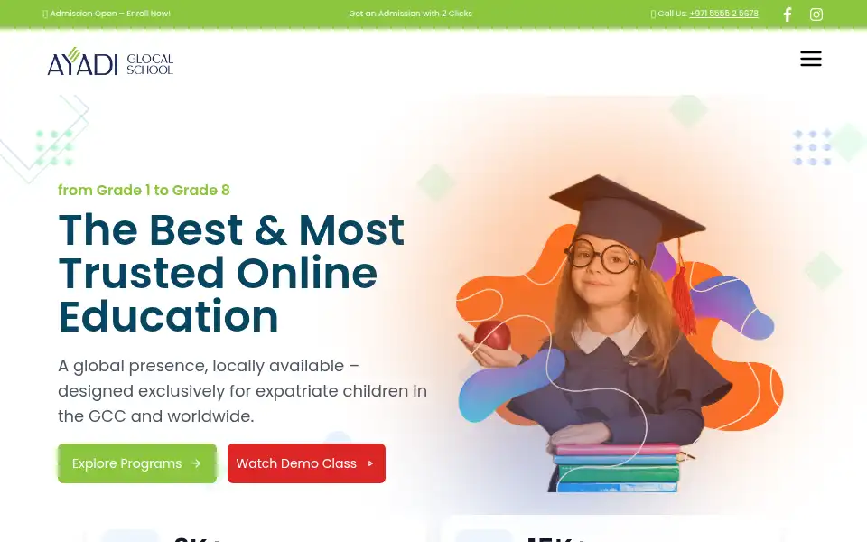 Screenshot of ayadischool.com