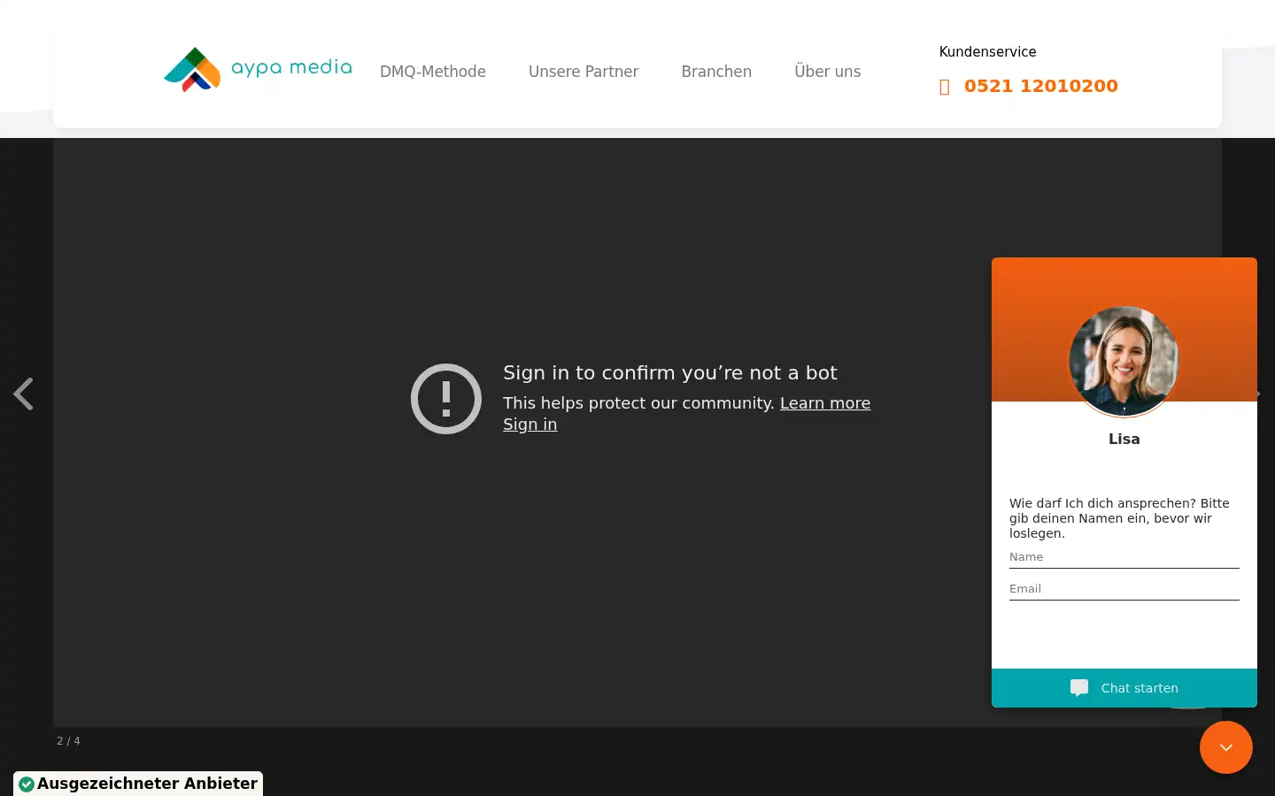 Screenshot of aypamedia.de