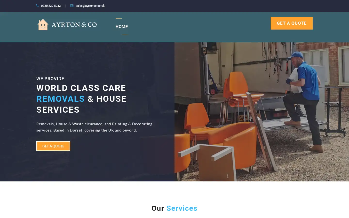 Screenshot of ayrtonco.co.uk