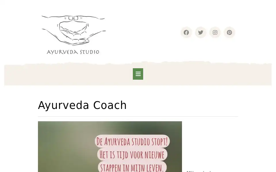 Screenshot of ayurveda-studio.nl