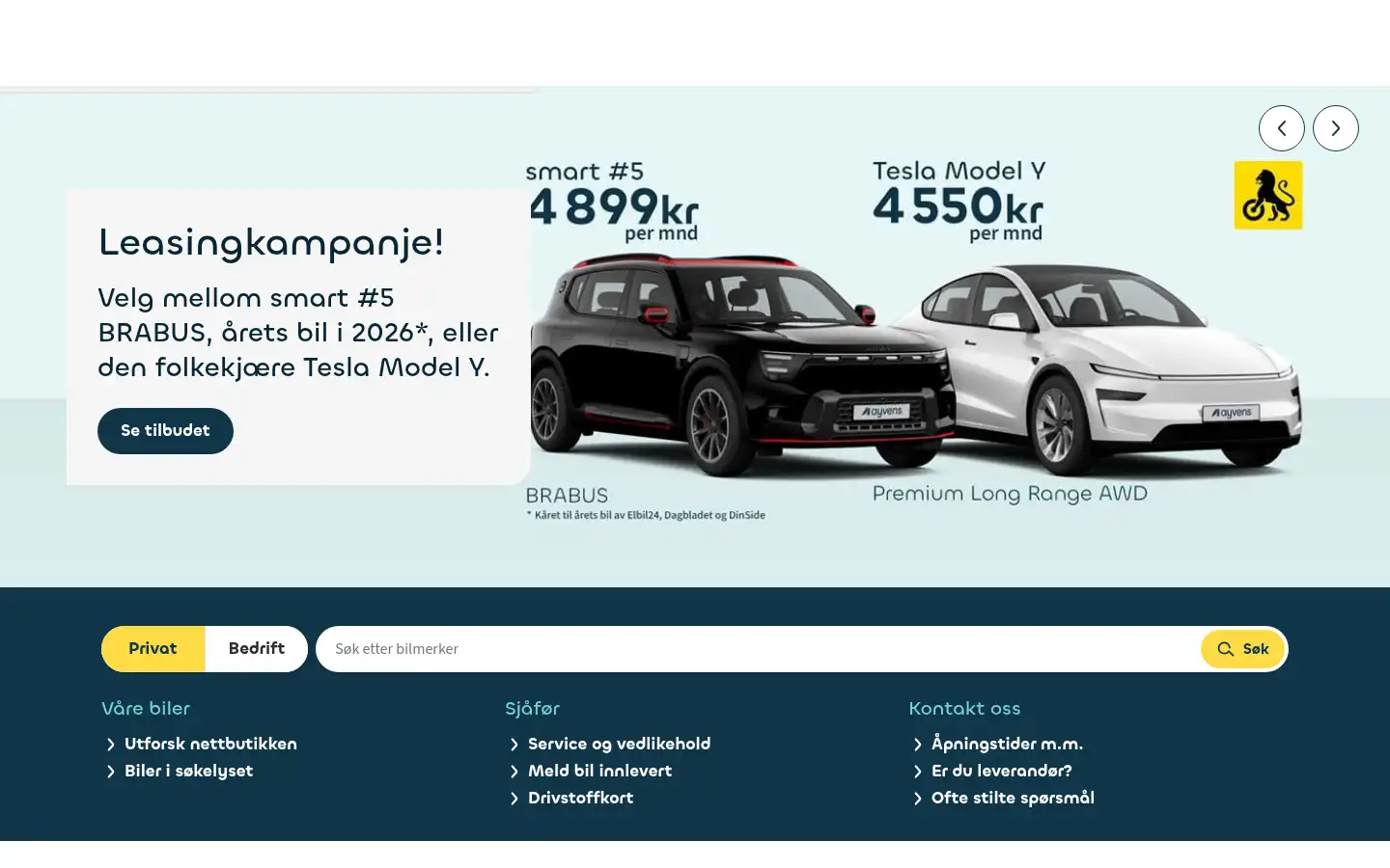 Screenshot of ayvens.se