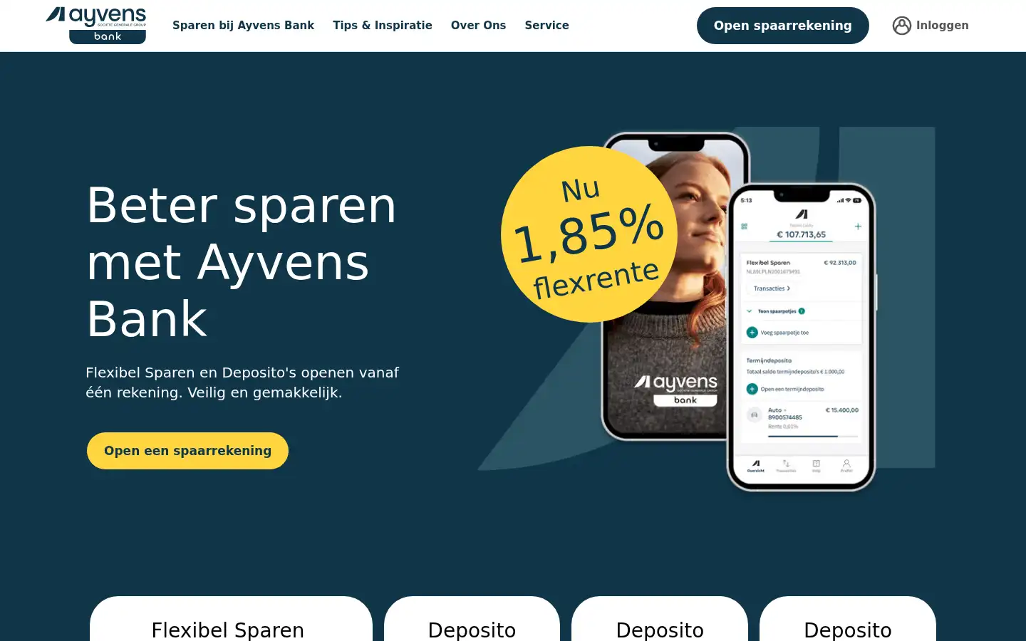 Screenshot of ayvensbank.nl