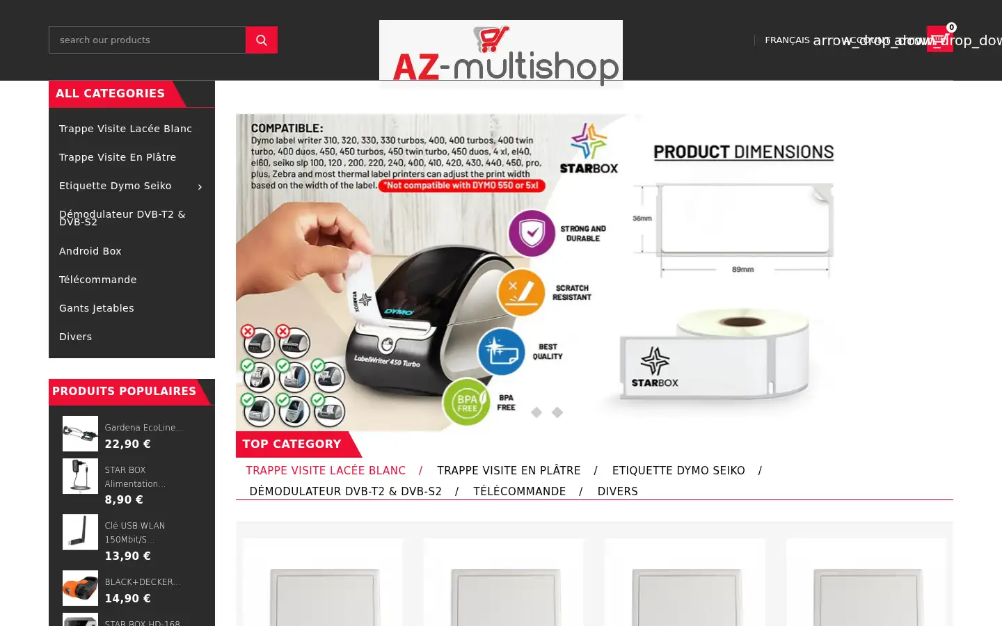 Screenshot of az-multishop.com