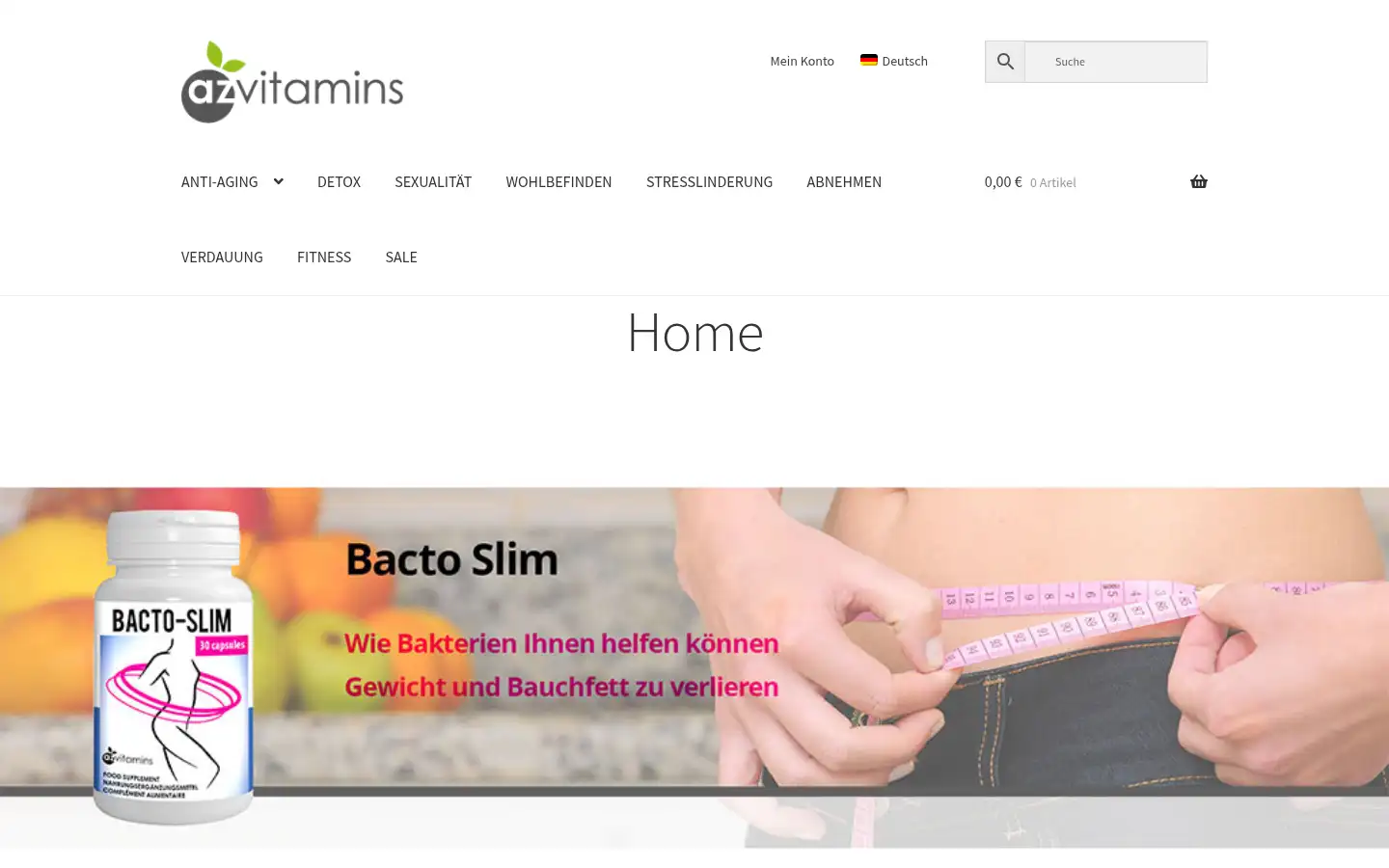 Screenshot of az-vitamins.store