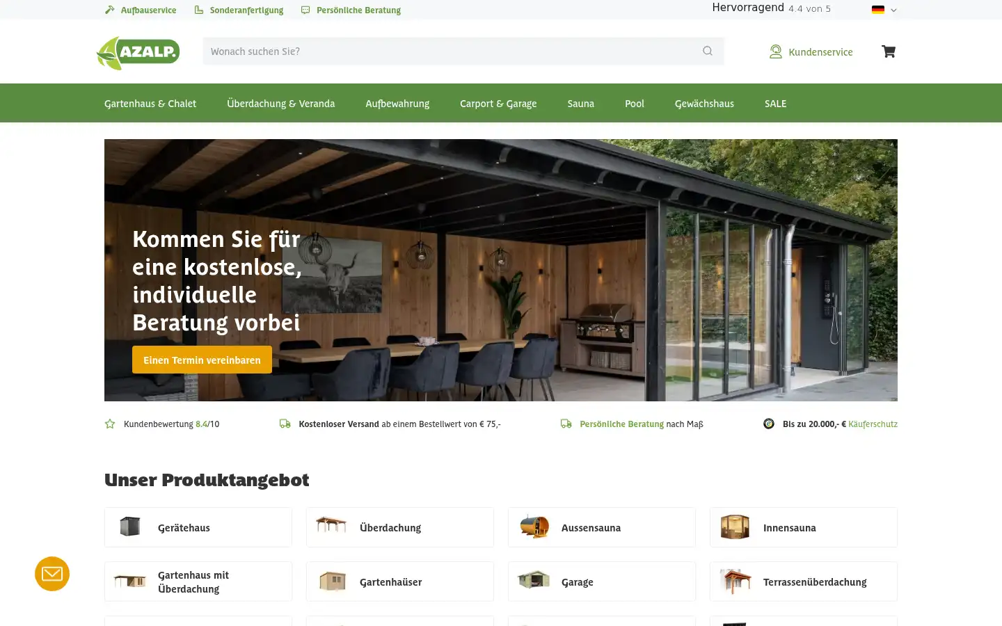Screenshot of azalp.de