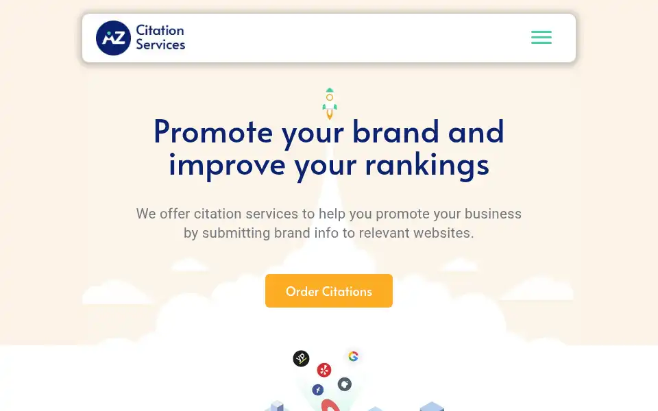 Screenshot of azcitationservices.com