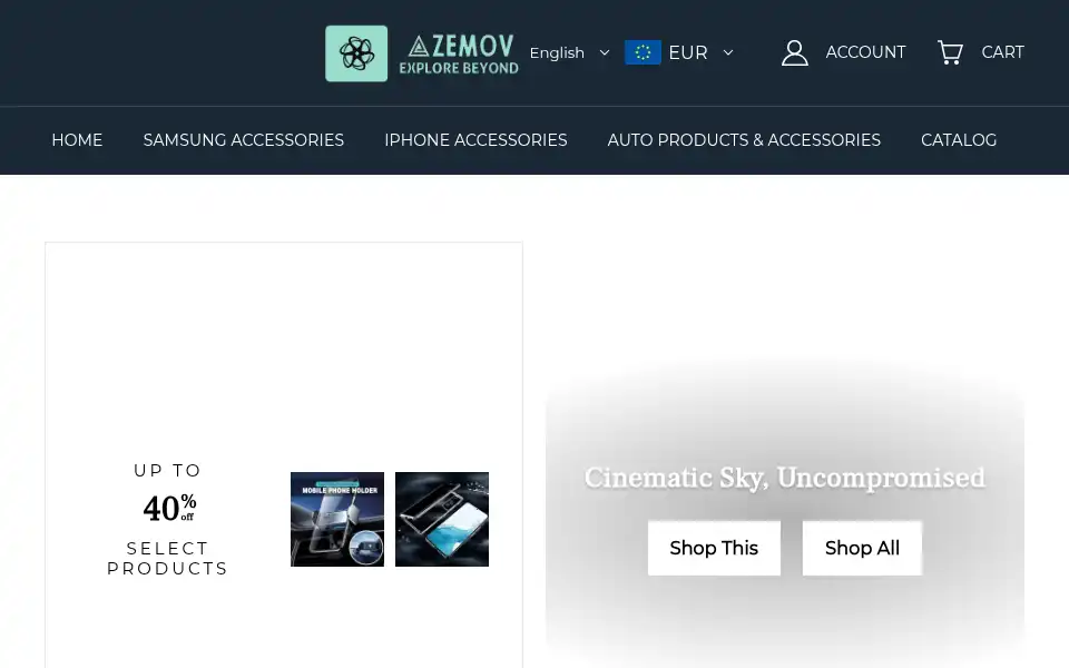 Screenshot of azemov.com