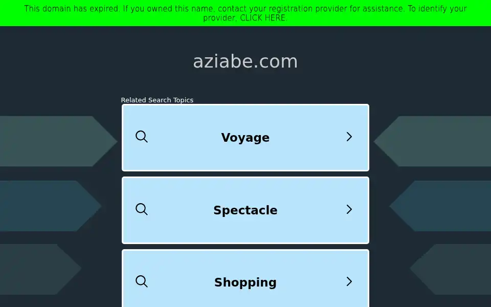 Screenshot of aziabe.com