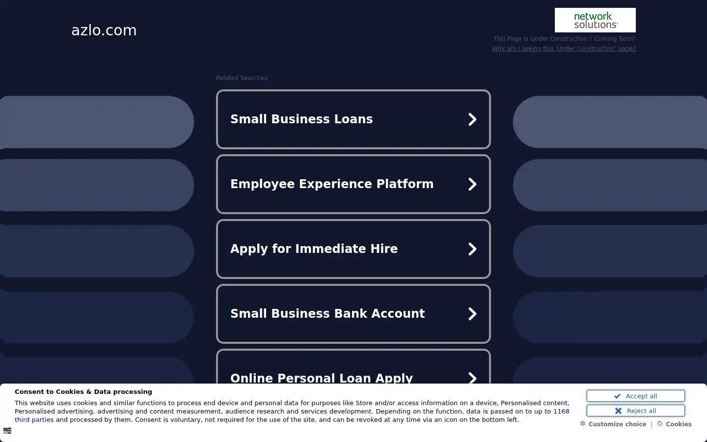 Screenshot of azlo.com