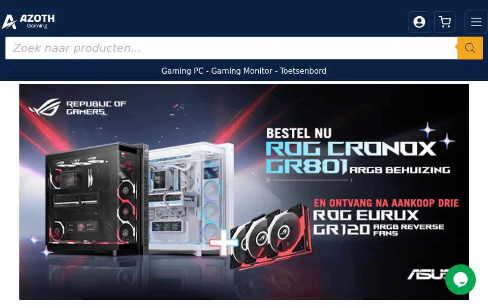 Screenshot of azothgaming.nl