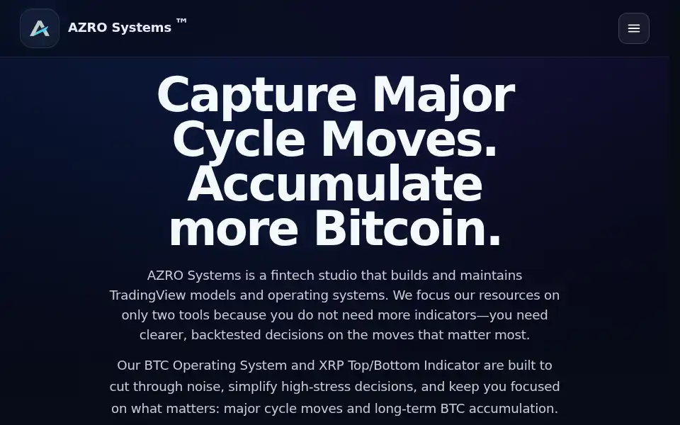 Screenshot of azrosystems.com