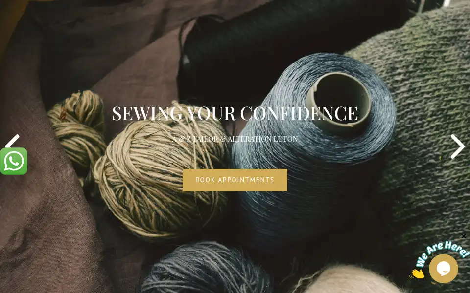 Screenshot of aztailor.co.uk