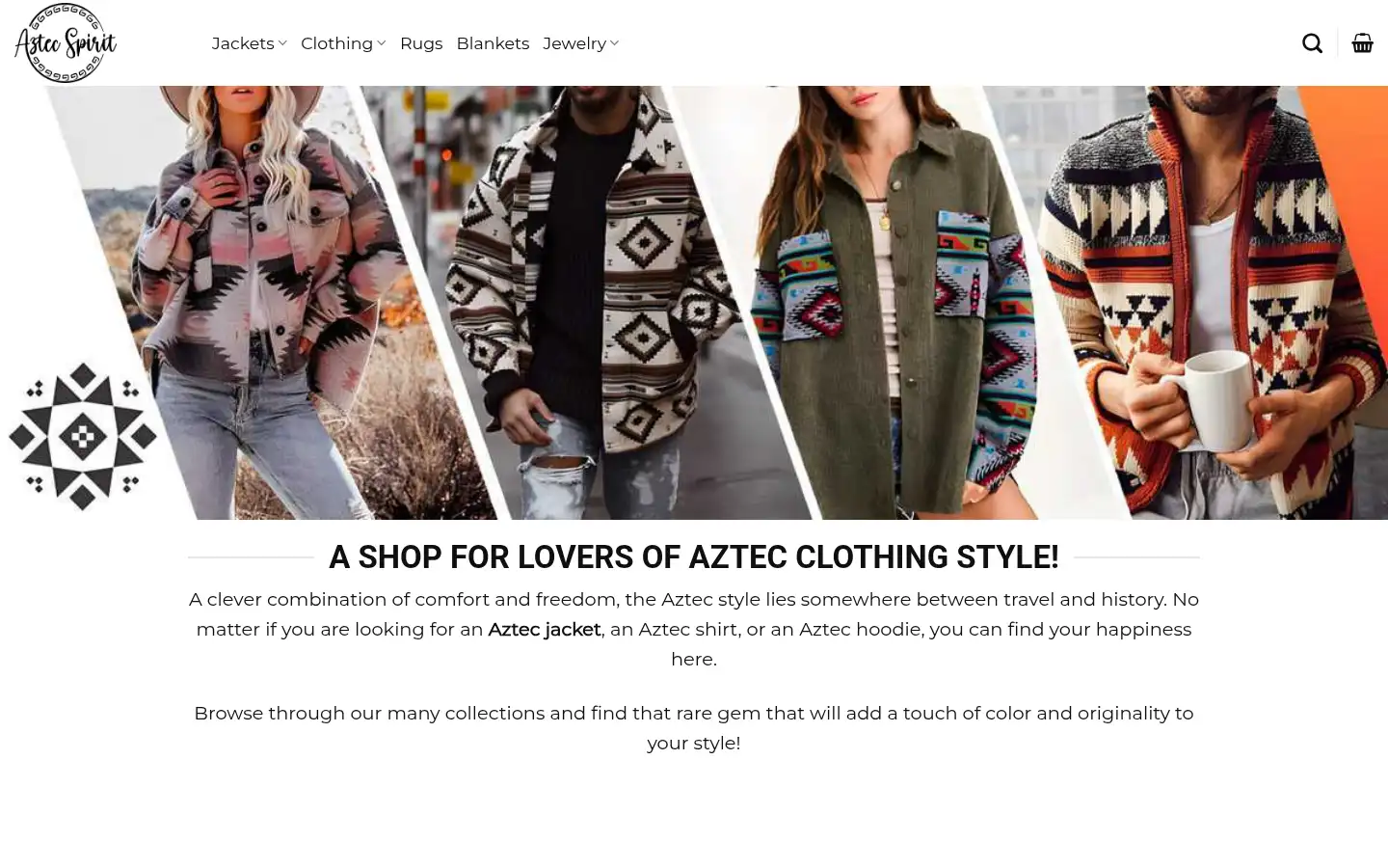 Screenshot of aztec-spirit.com