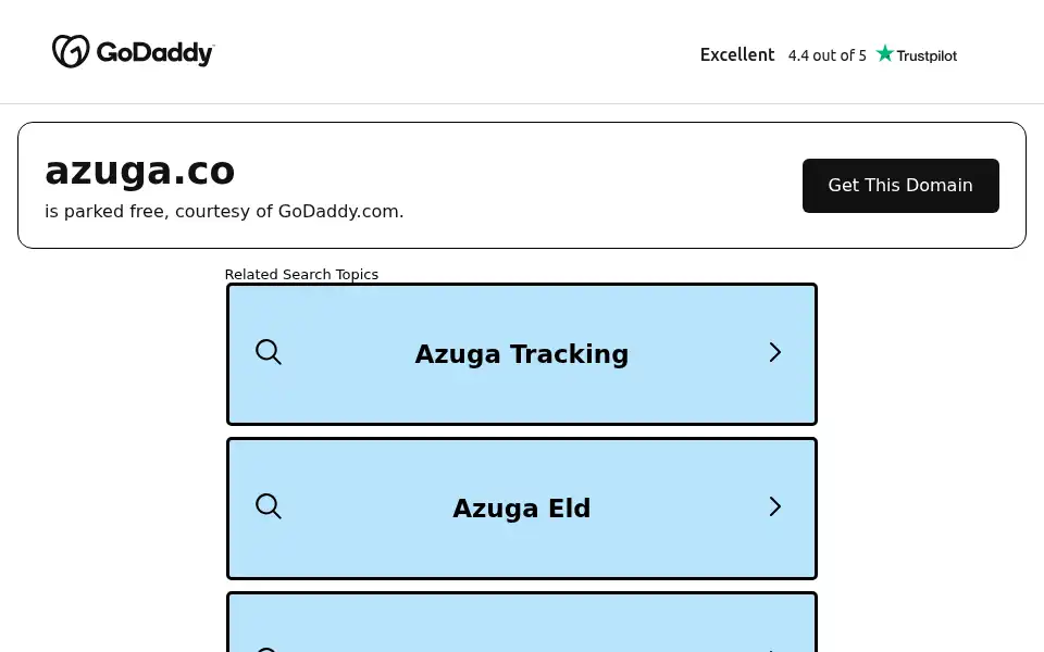 Screenshot of azuga.co
