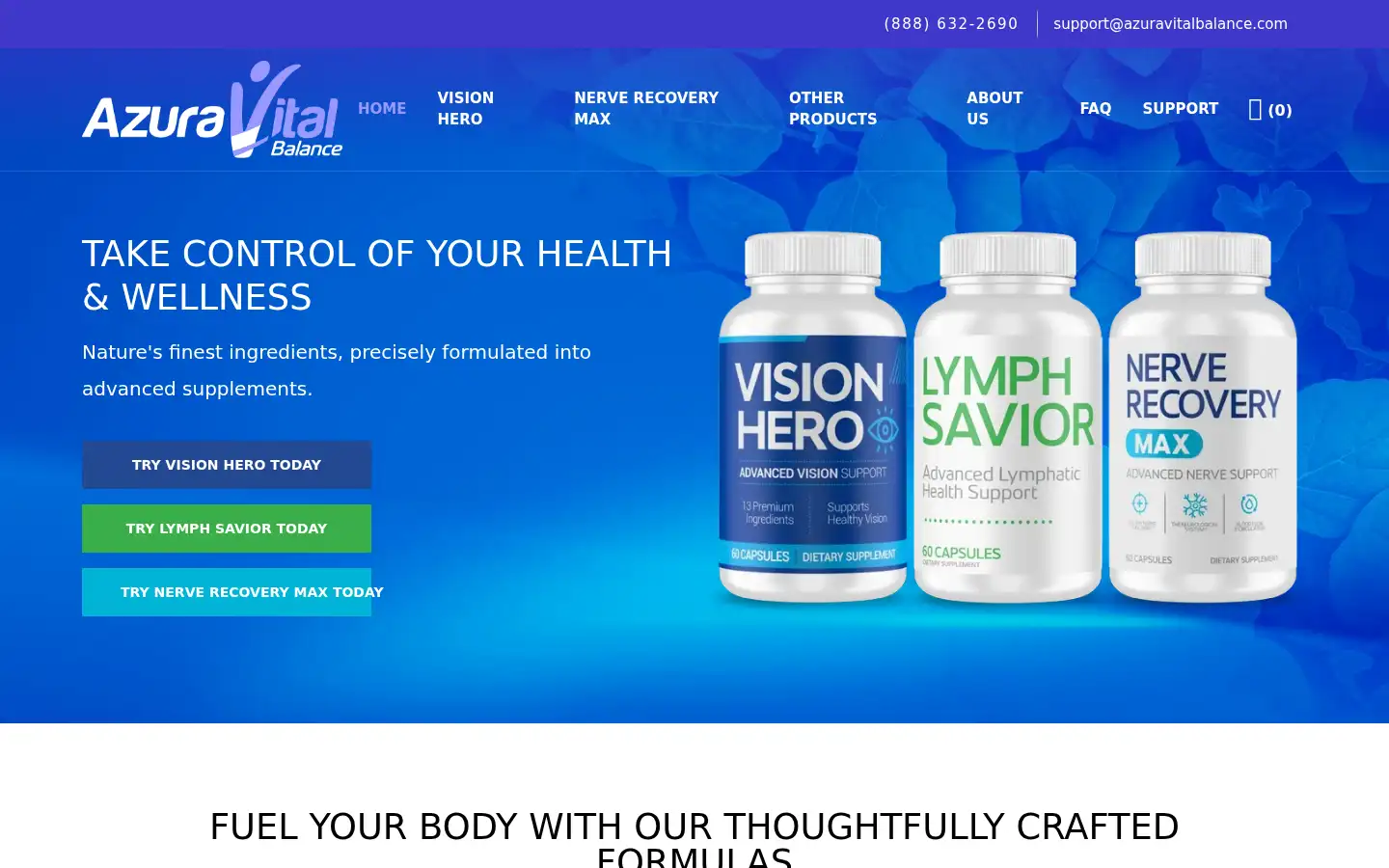 Screenshot of azuravitalbalance.com