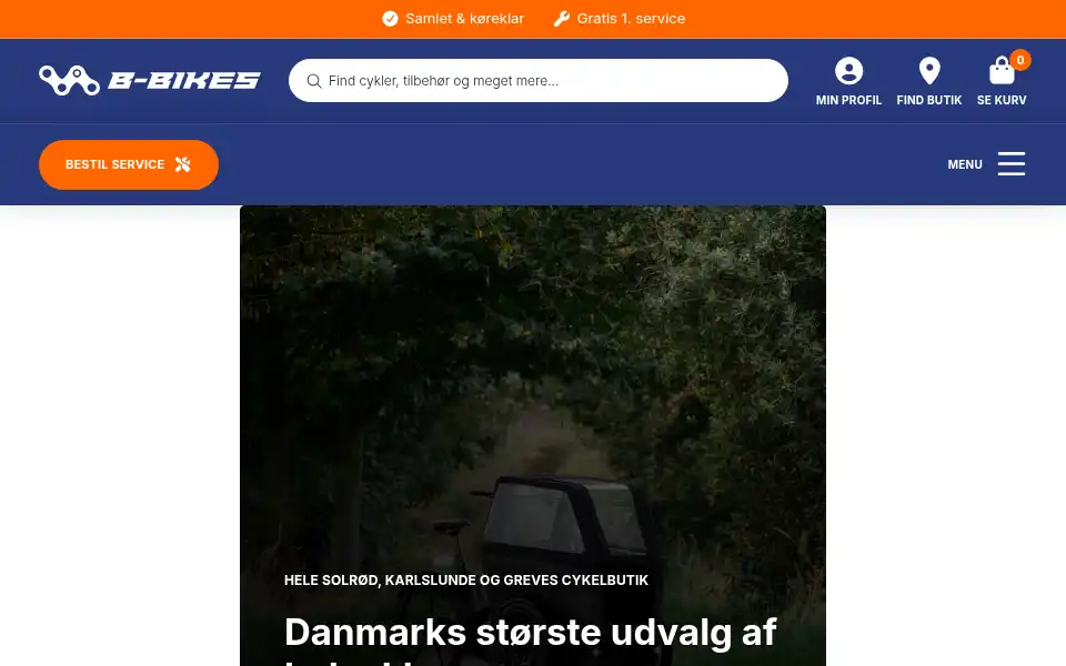 Screenshot of b-bikes.dk