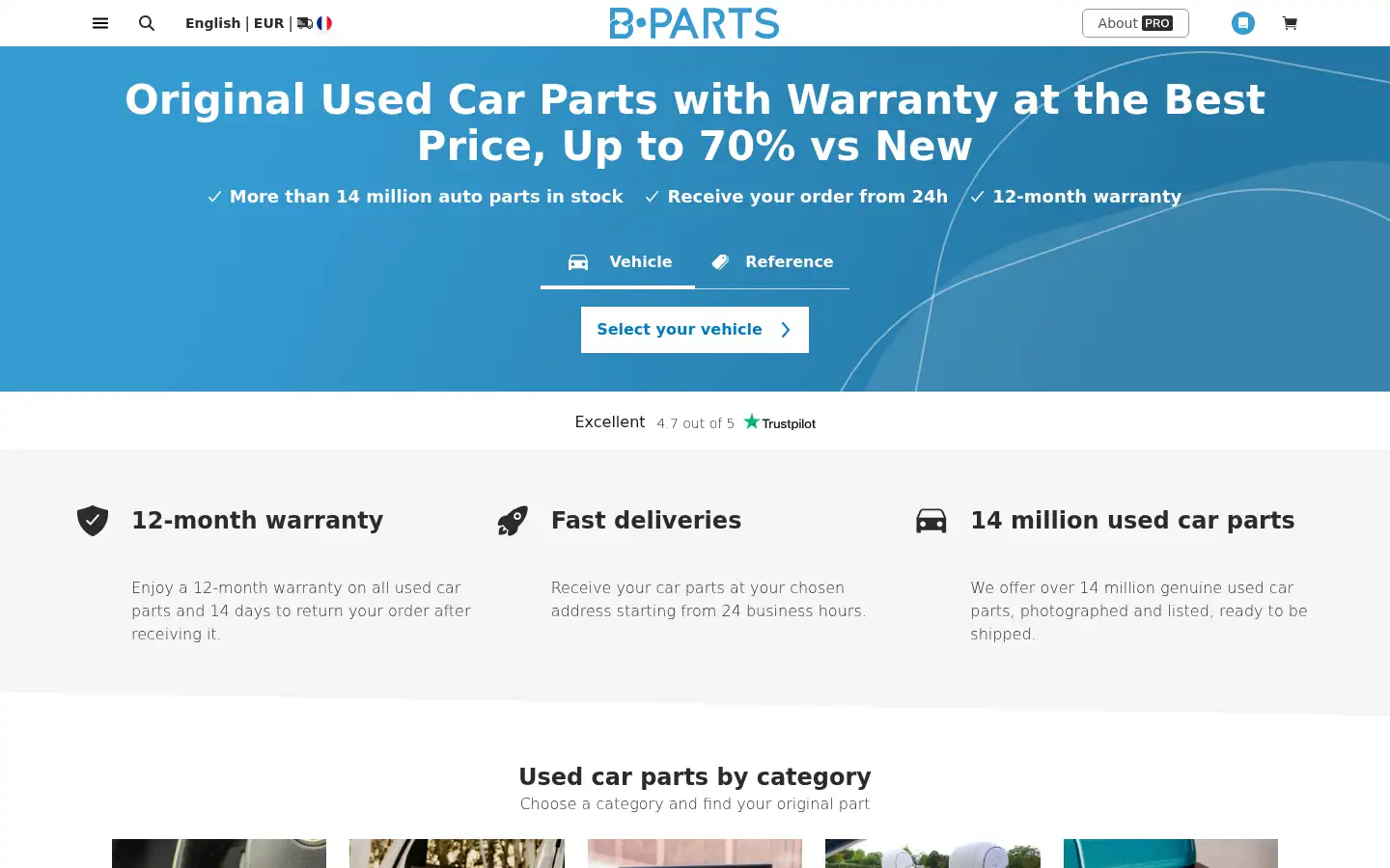 Screenshot of b-parts.com