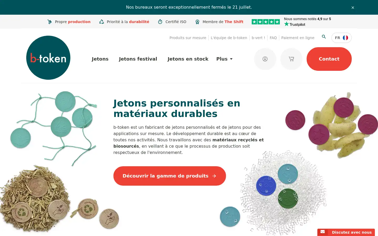 Screenshot of b-token.com