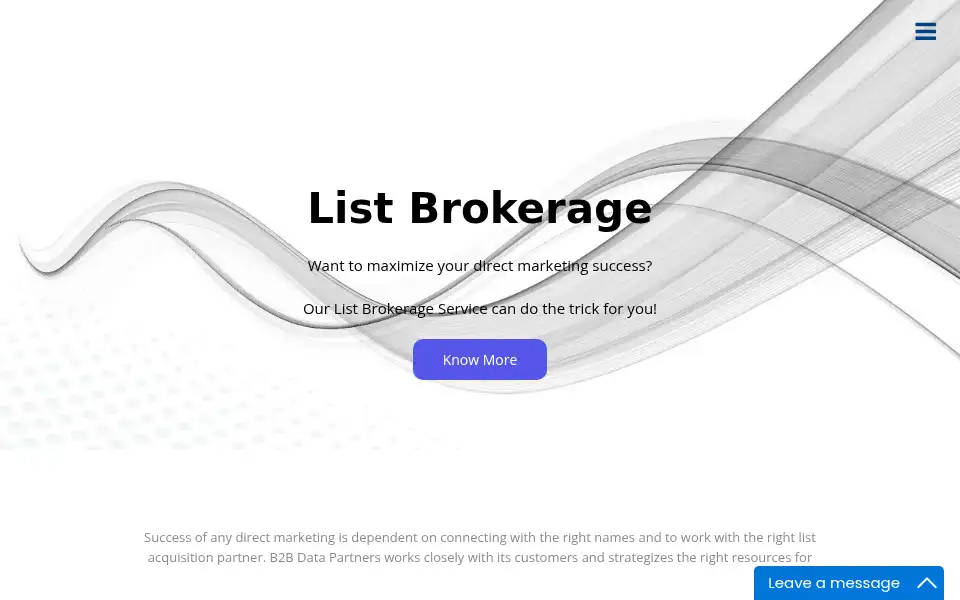 Screenshot of b2bdatapartners.com