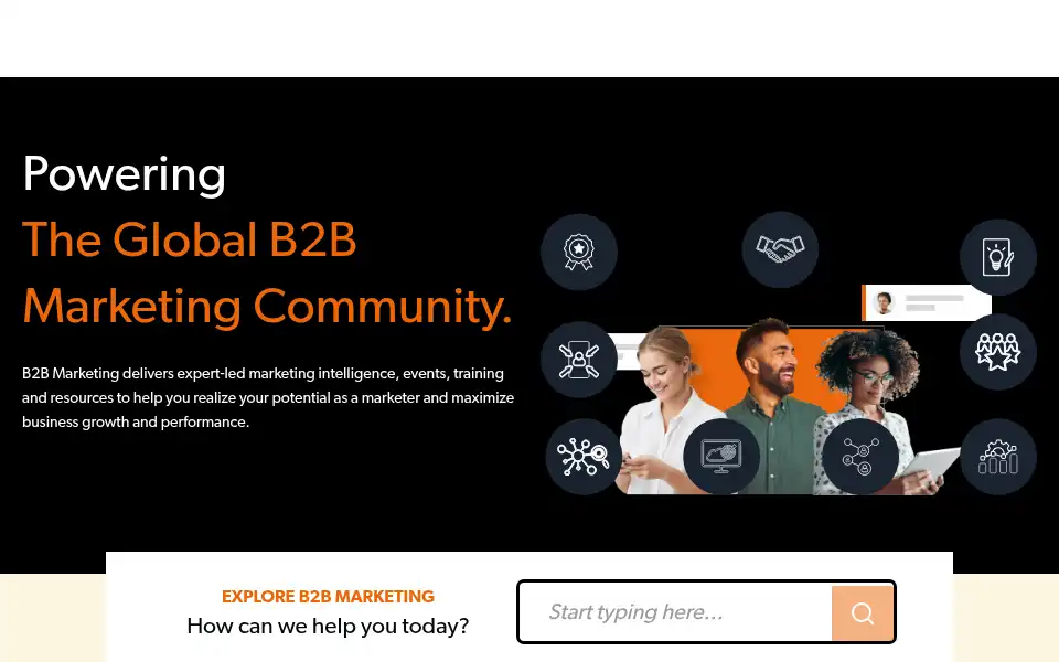 Screenshot of b2bmarketing.net