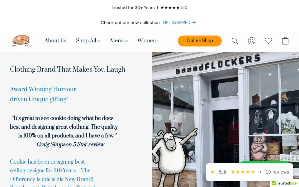 Screenshot of baaadflockers.com