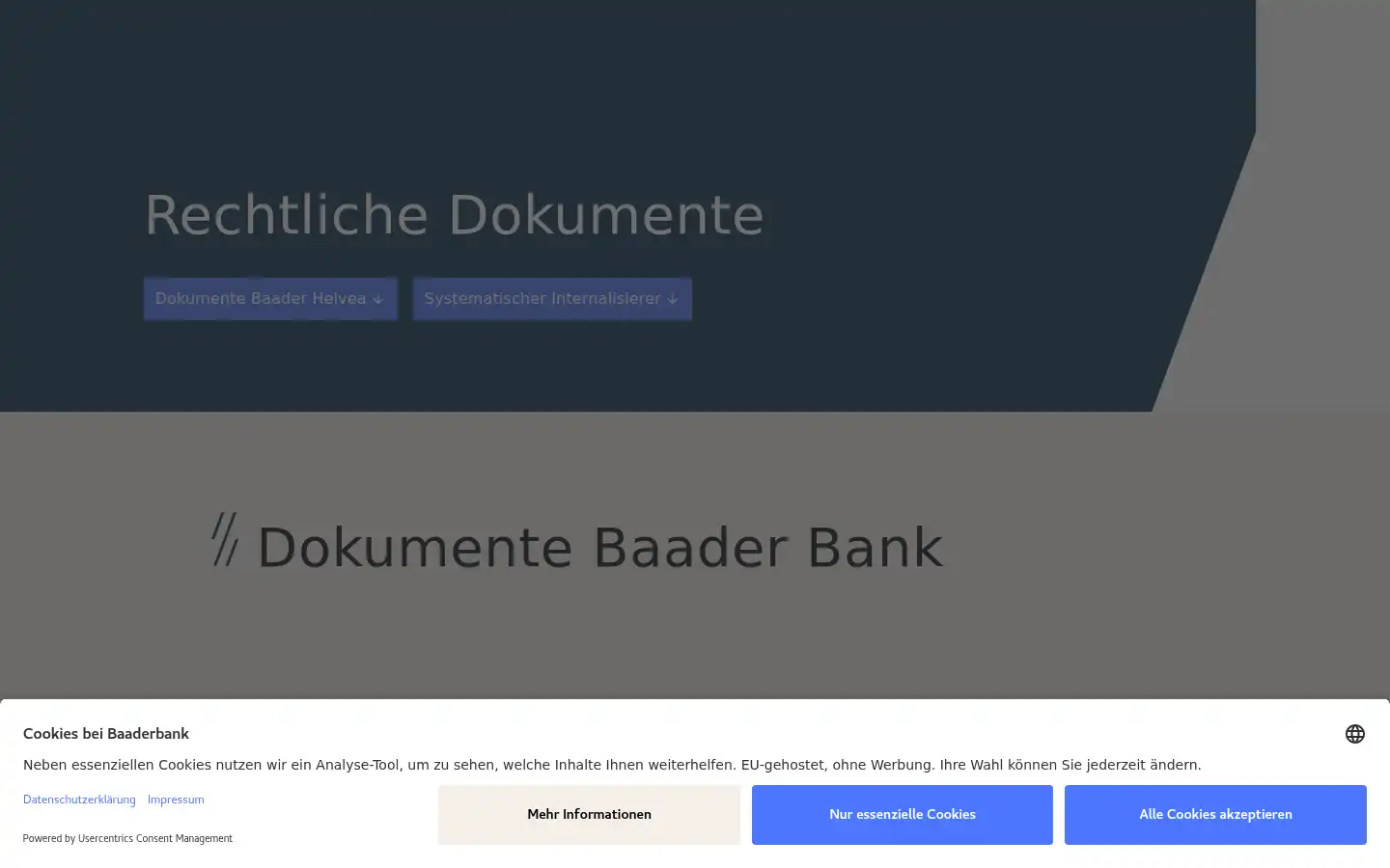 Screenshot of baaderbank.de