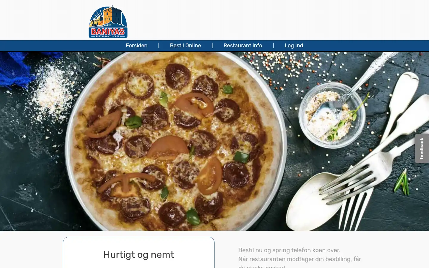 Screenshot of babas.dk
