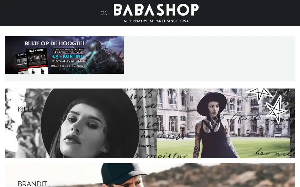 Screenshot of babashop.nl