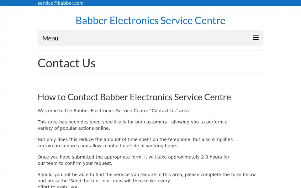 Screenshot of babber.com