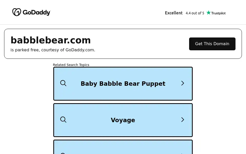 Screenshot of babblebear.com