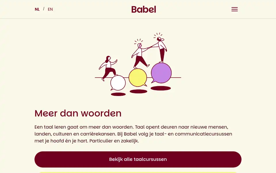 Screenshot of babel.nl