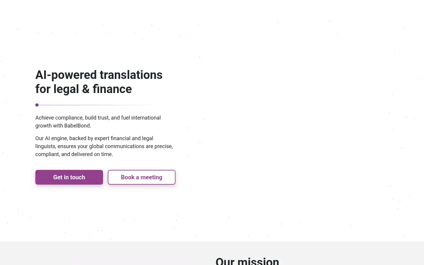 Screenshot of babelbond.com