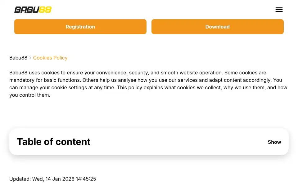 Screenshot of babu88bet-bd.org