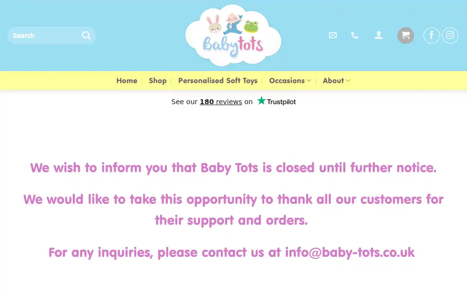 Screenshot of baby-tots.co.uk